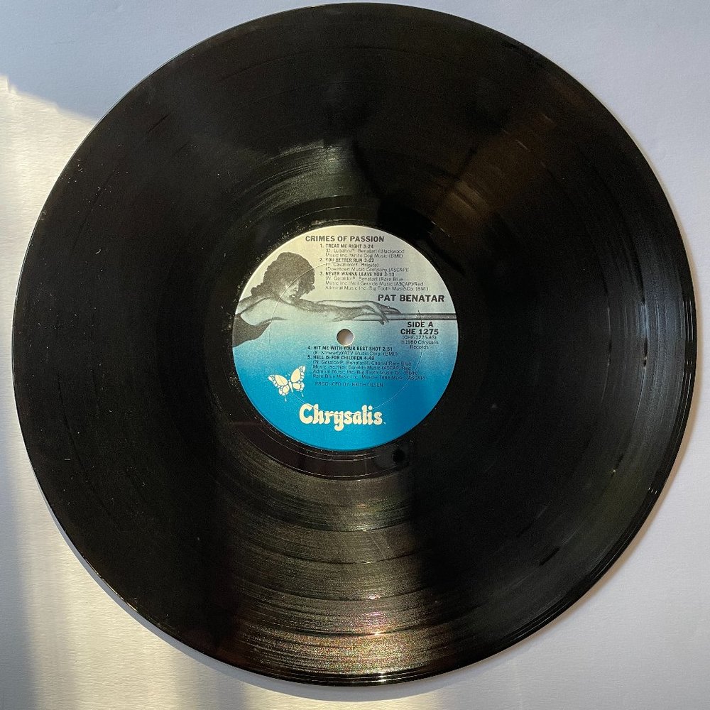 PAT BENATAR Crimes of Passion LP Original 1980 Record. - Picture 4 of 5